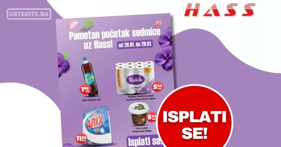 Hass komerc akcija za početak sedmice 26-29.1.2026.