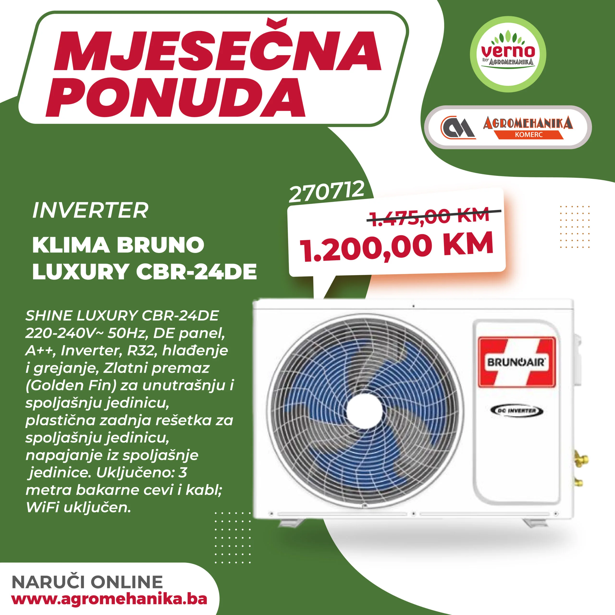 Verno by Agromehanika MJESEČNA AKCIJA – januar 2026.