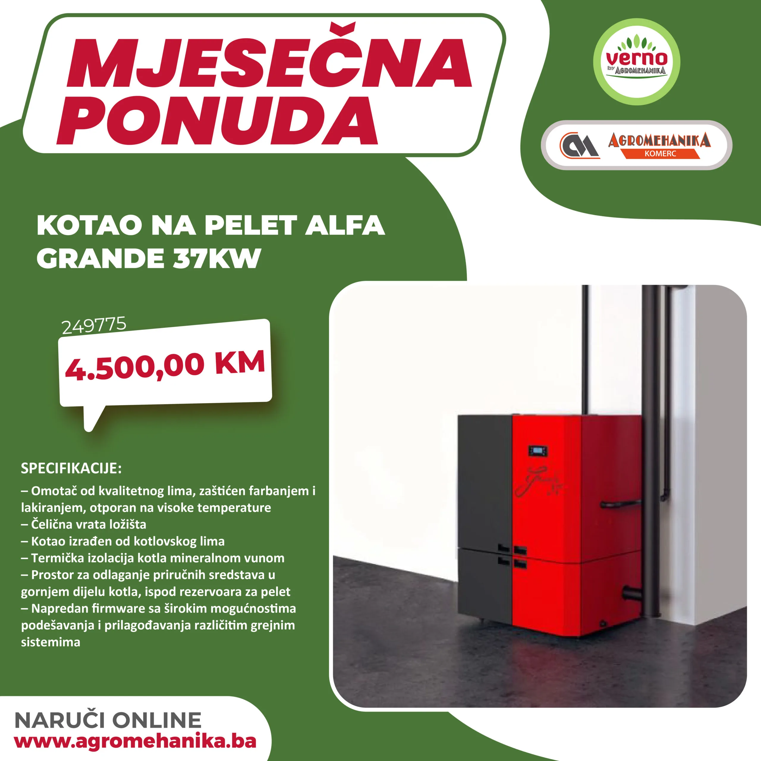Verno by Agromehanika MJESEČNA AKCIJA – januar 2026.