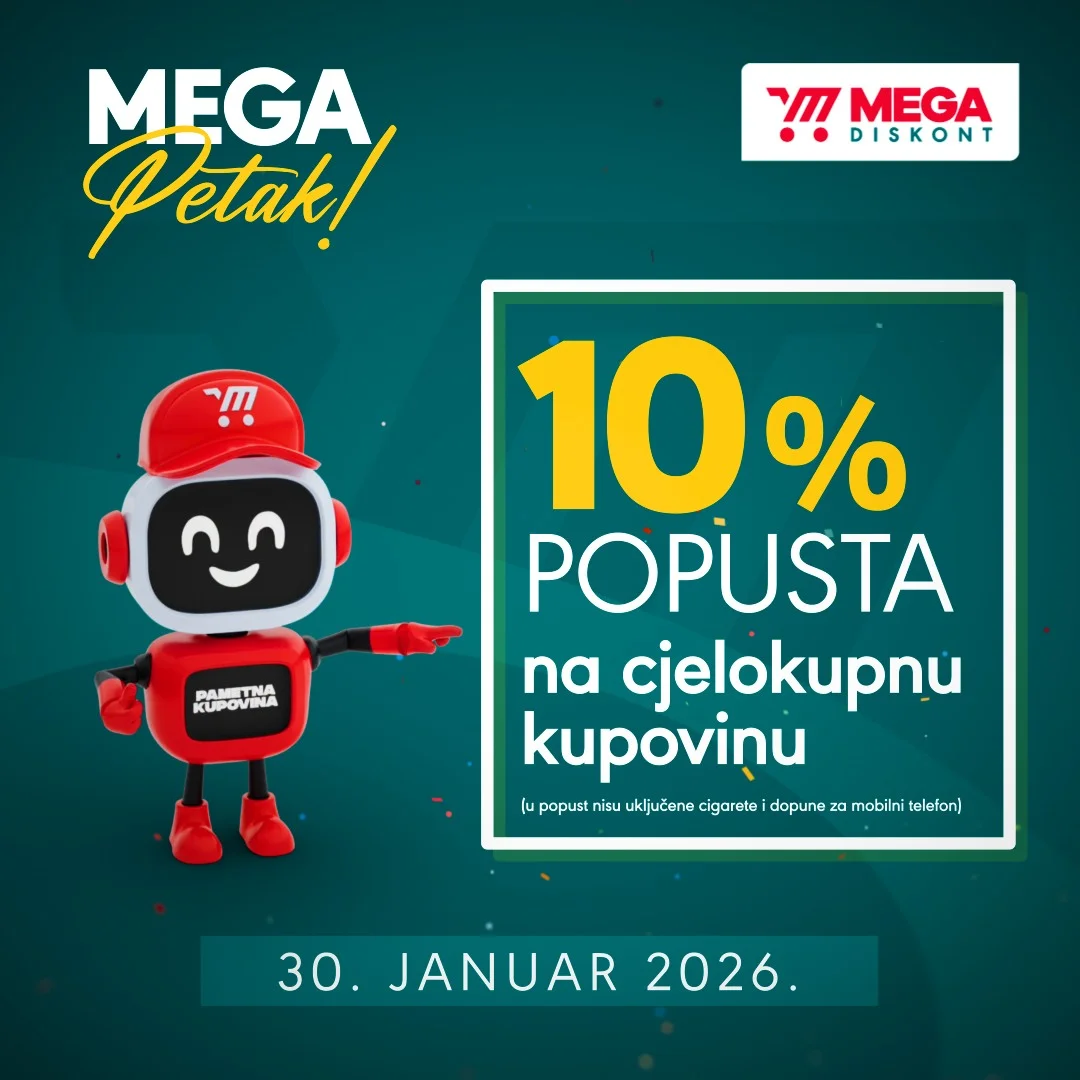 Mega Diskont MEGA Petak 30.1.2026.
