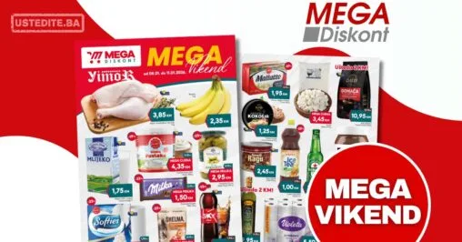 Mega Diskont vikend akcija 8-11.1.2026.