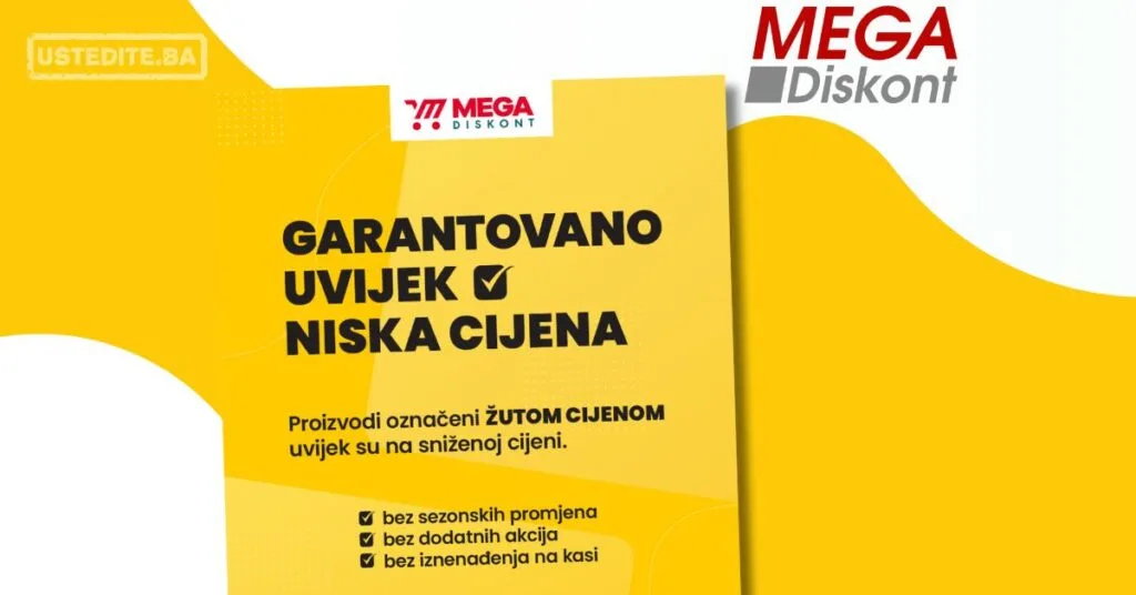 Mega Diskont ŽUTE CIJENE za još veću uštedu 2026.