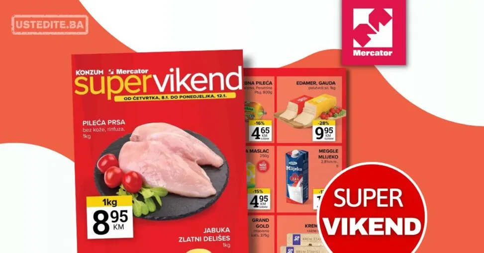 Mercator vikend akcija 8-12.1.2026.