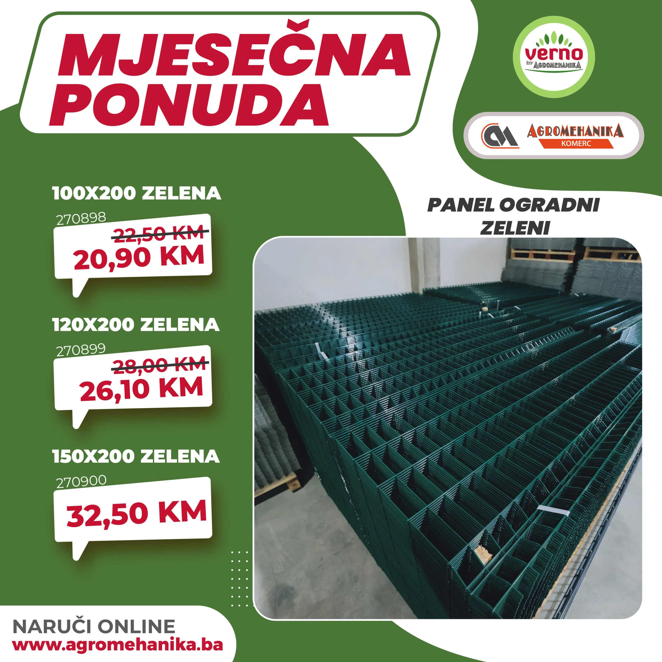 Verno by Agromehanika MJESEČNA AKCIJA – januar 2026.