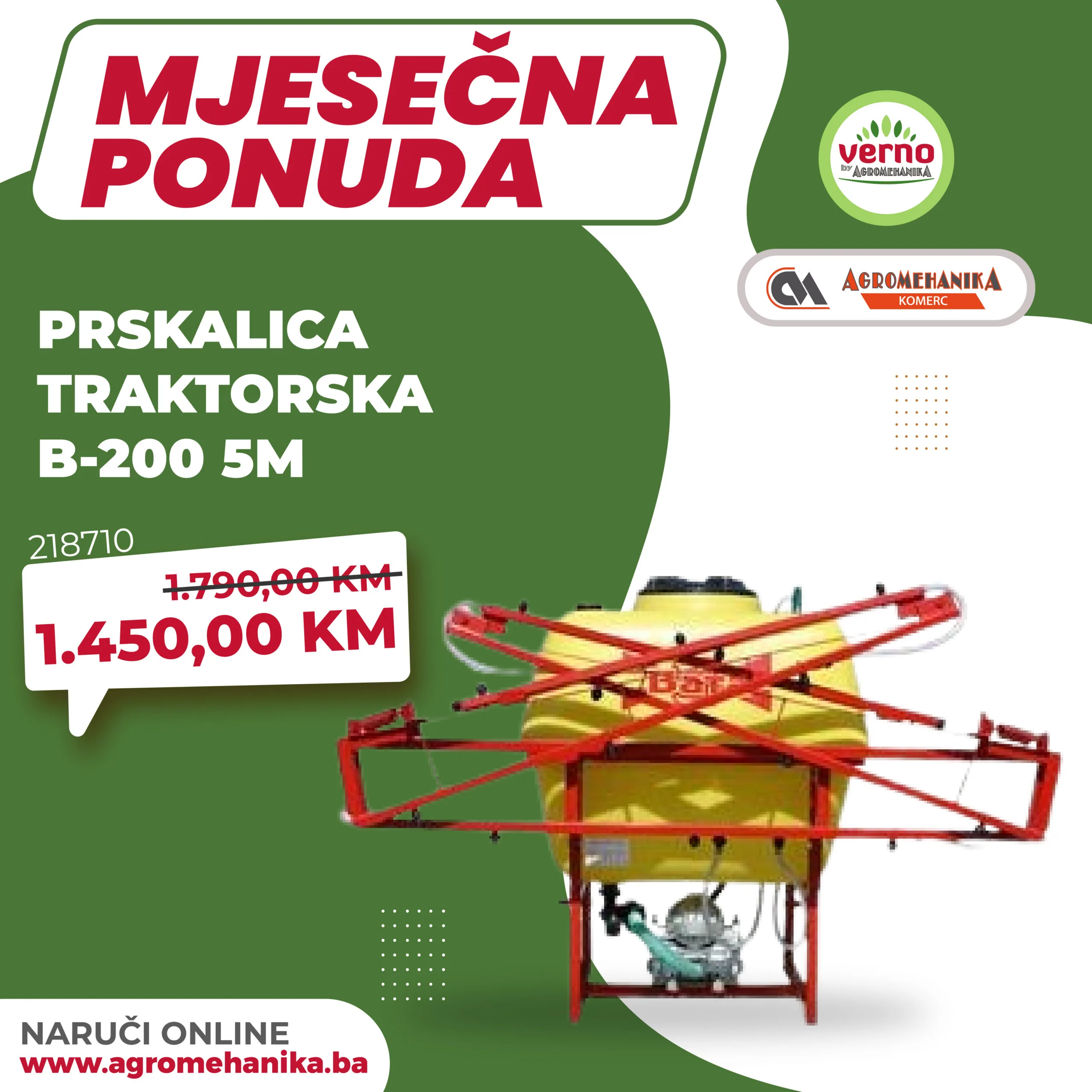 Verno by Agromehanika MJESEČNA AKCIJA – januar 2026.