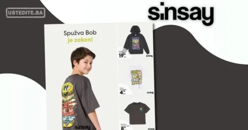 Sinsay akcija: SpongeBob kolekcija januar/februar 2026.
