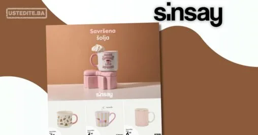 Sinsay akcija: keramičke šolje već od 6,45 KM – januar 2026.