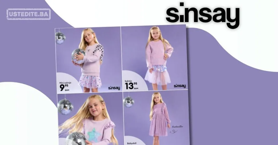 Sinsay akcija: PARTY kolekcija januar 2026.