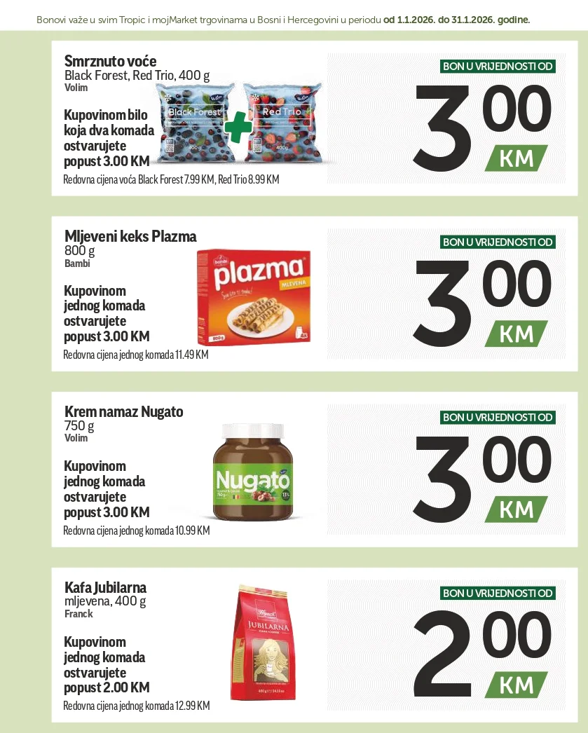 Tropic BONBONJERA 1 -31.1.2026.