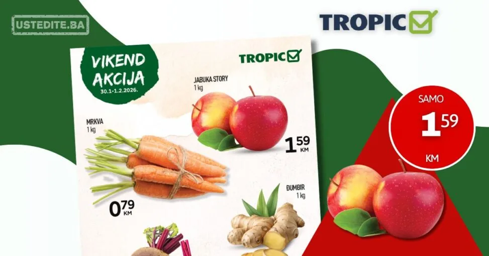 Tropic vikend akcija 30.1-1.2.2026.