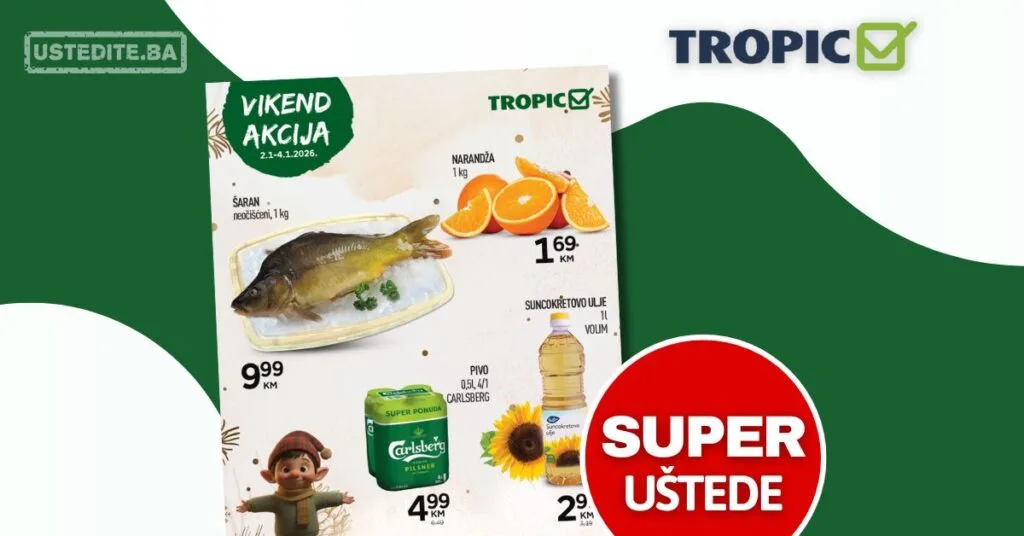 Tropic vikend akcija 2-4.1.2025.