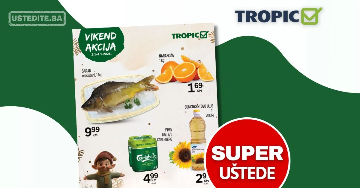 Tropic vikend akcija 2-4.1.2025.
