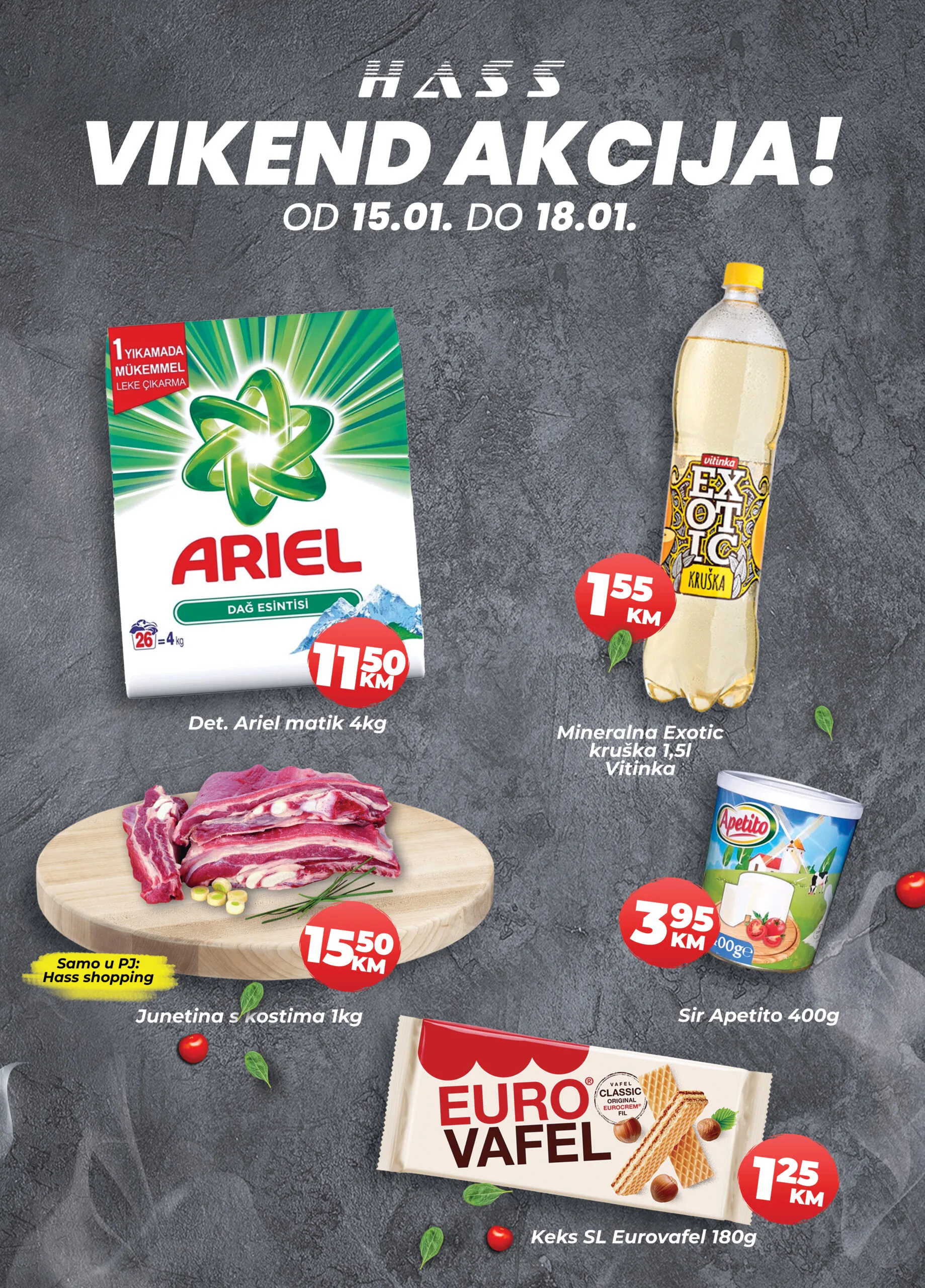 Hass komerc vikend akcija 15-18.1.2026.