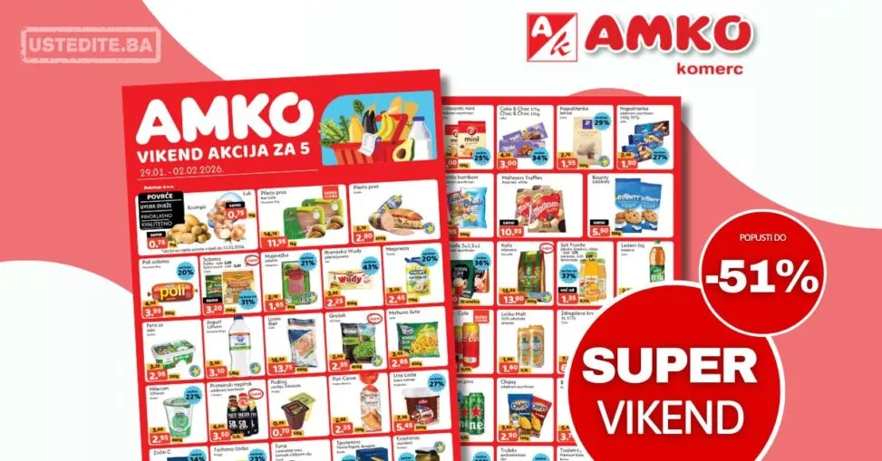 Amko vikend akcija 29.1-2.2.2026.