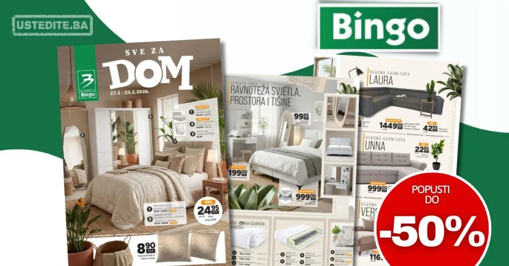Bingo katalog namještaja 27.1-23.2.2026.