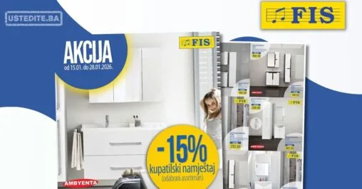 Fis akcija kupatilskog namještaja 15–28.1.2026.