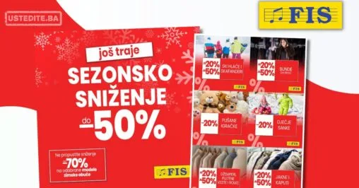 Fis SEZONSKO SNIŽENJE do 70% januar 2026.