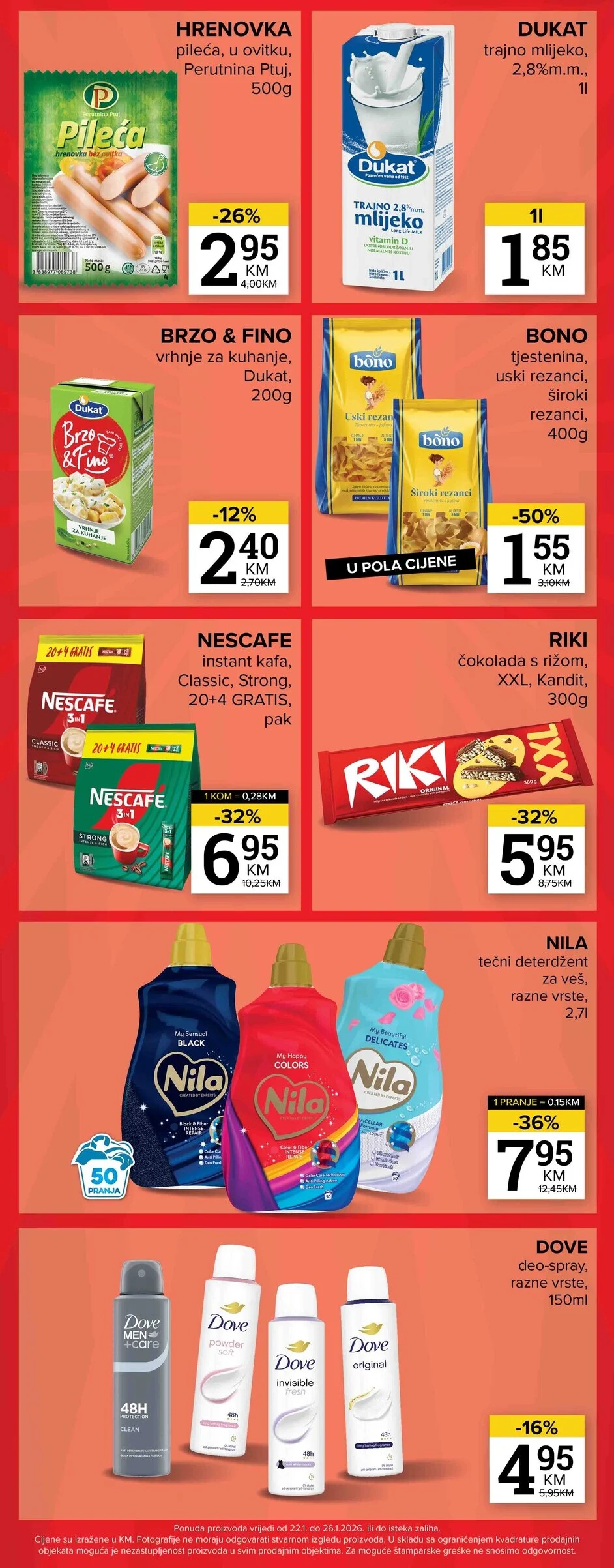 Konzum vikend akcija 22-26.1.2026.