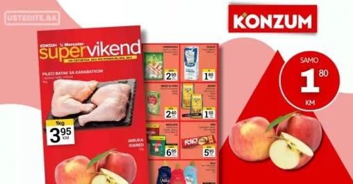 Konzum vikend akcija 22-26.1.2026.
