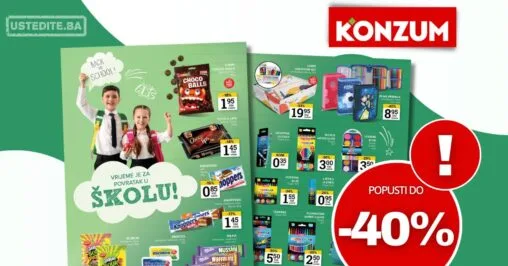 Konzum katalog SVE ZA ŠKOLU 27.1-2.2.2026.