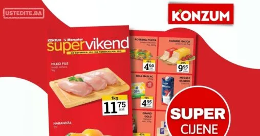 Konzum vikend akcija 15-19.1.2026.