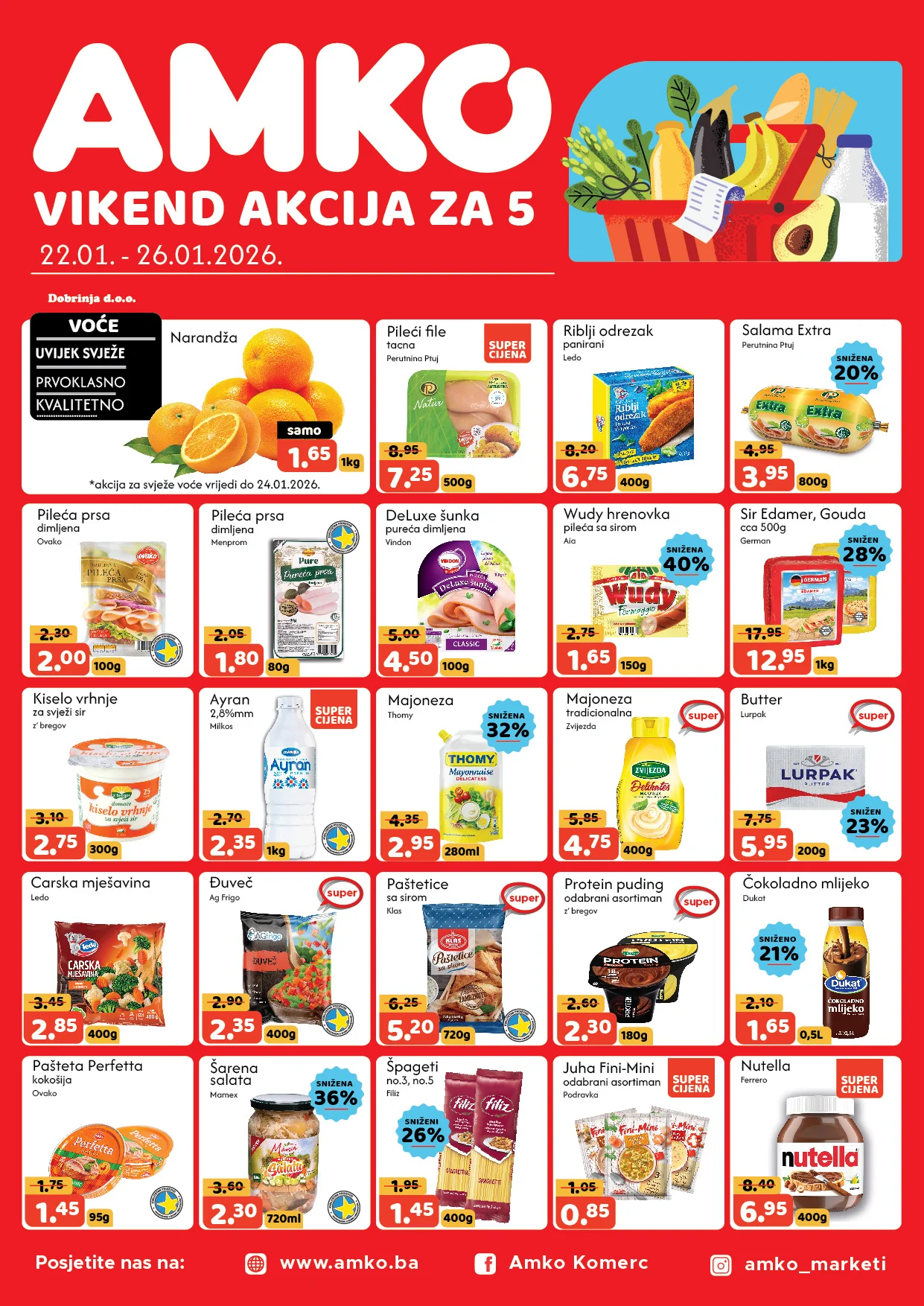 Amko vikend akcija 22-26.1.2026.