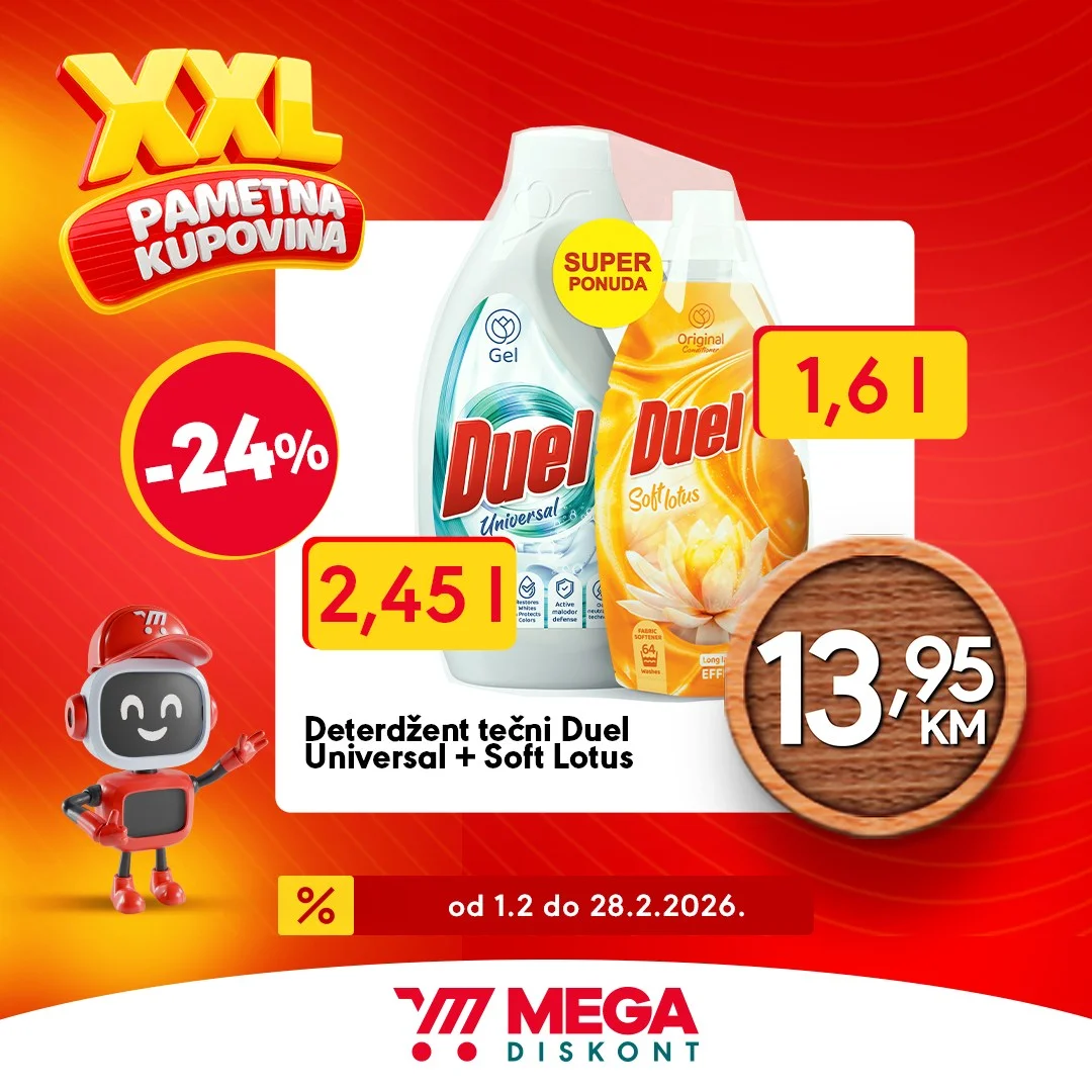 Mega Diskont XXL UŠTEDA 1-28.2.2026.