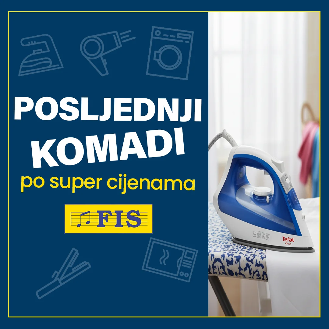 Fis akcija POSLJEDNJI KOMADI TEFAL PEGLI februar 2026.