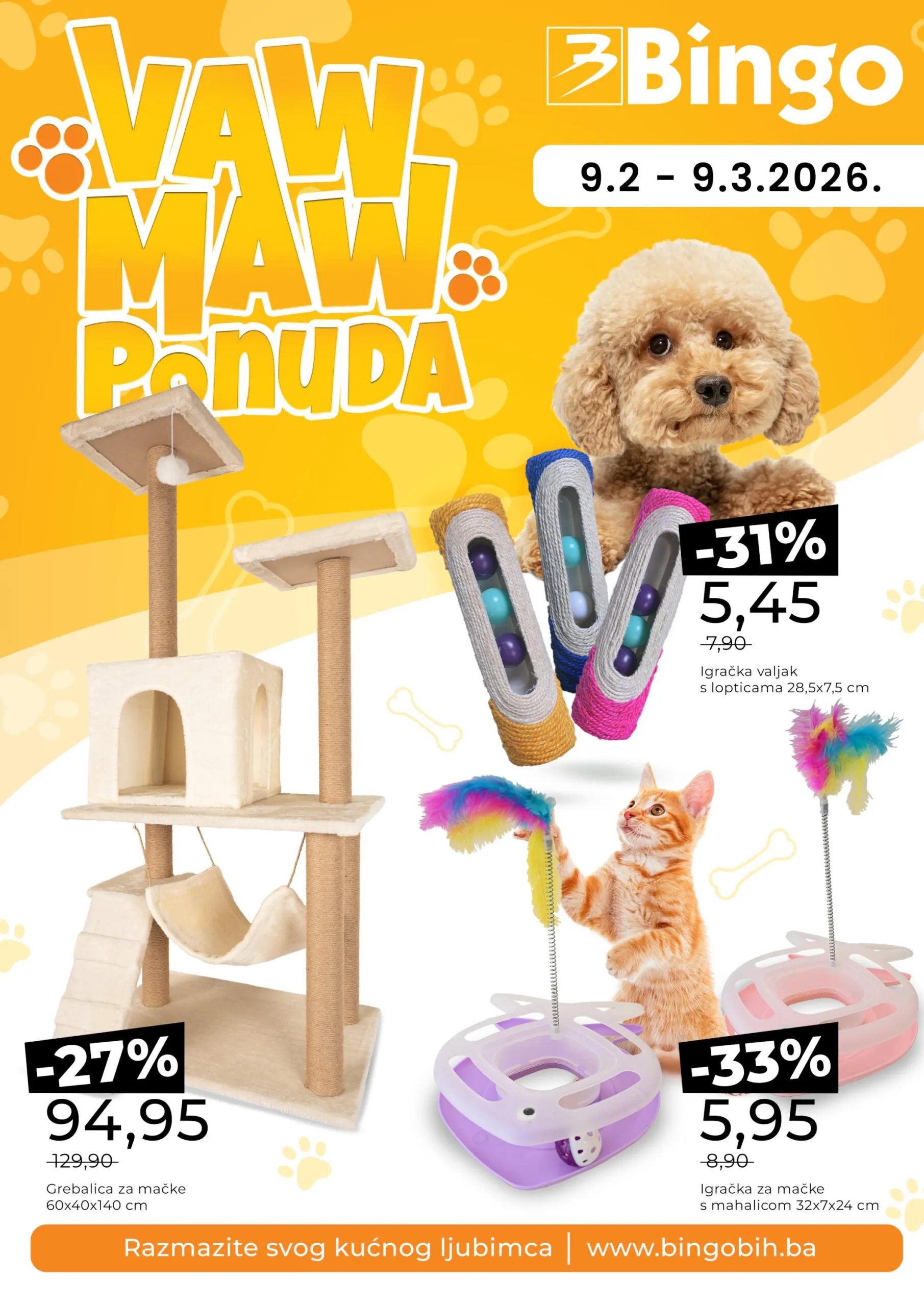 Bingo katalog KUĆNI LJUBIMCI - sniženje do 9.3.2026.