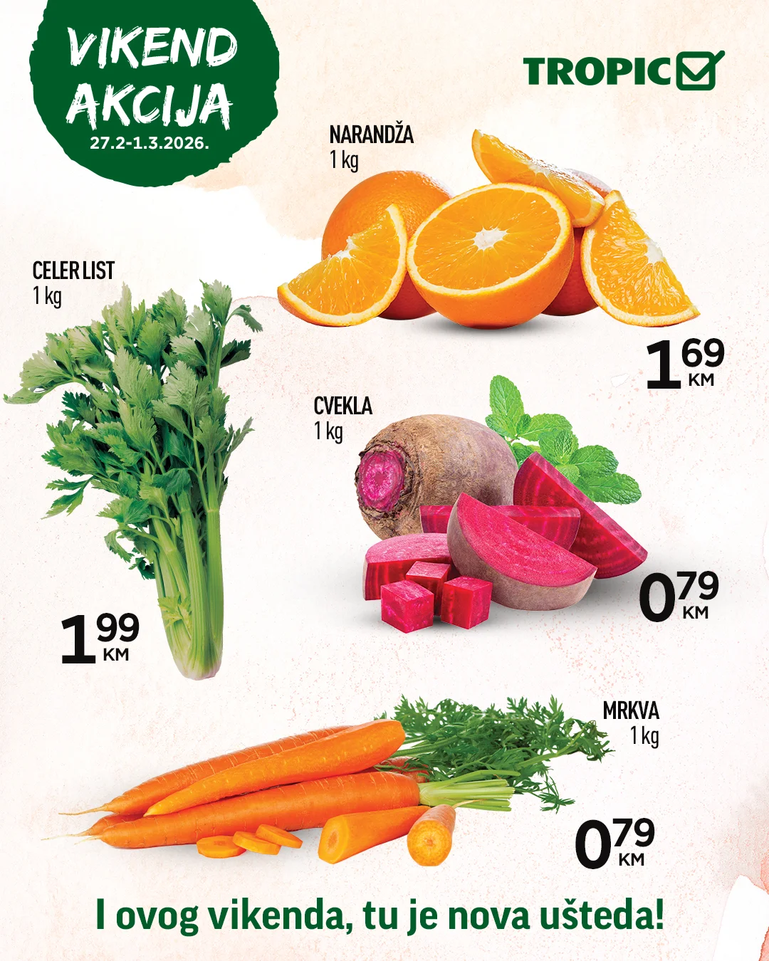 Tropic vikend akcija 27.2-1.3.2026.