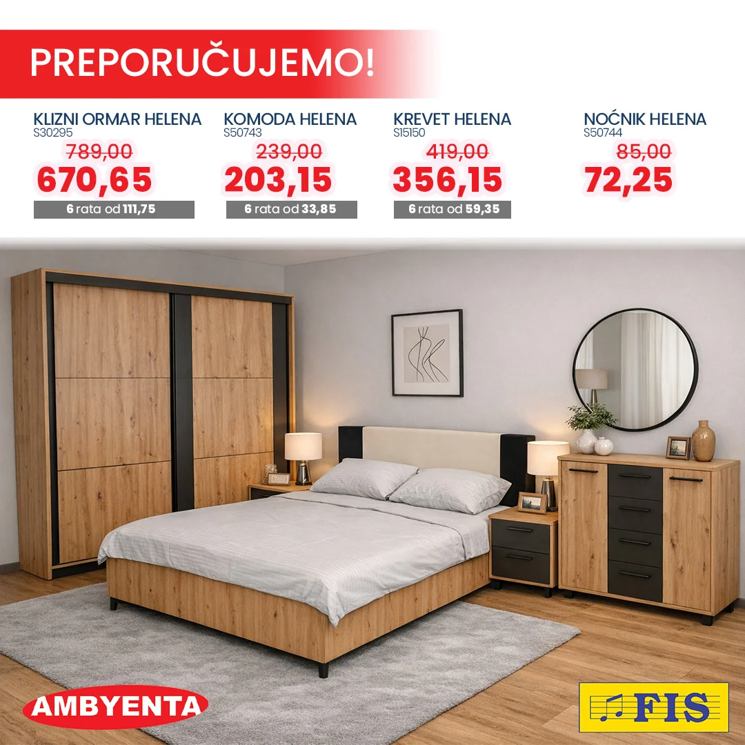 Fis & Ambyenta NAMJEŠTAJ - sniženje do 28.2.2026.