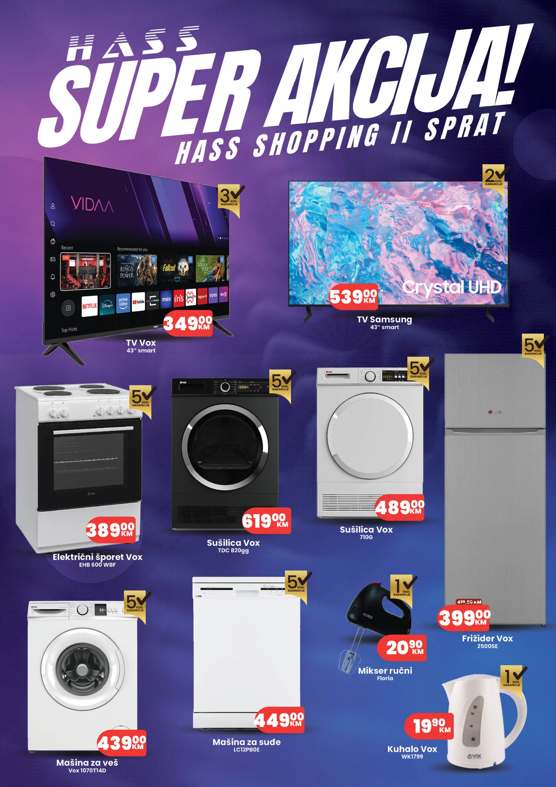 Novo u Hass komerc centrima