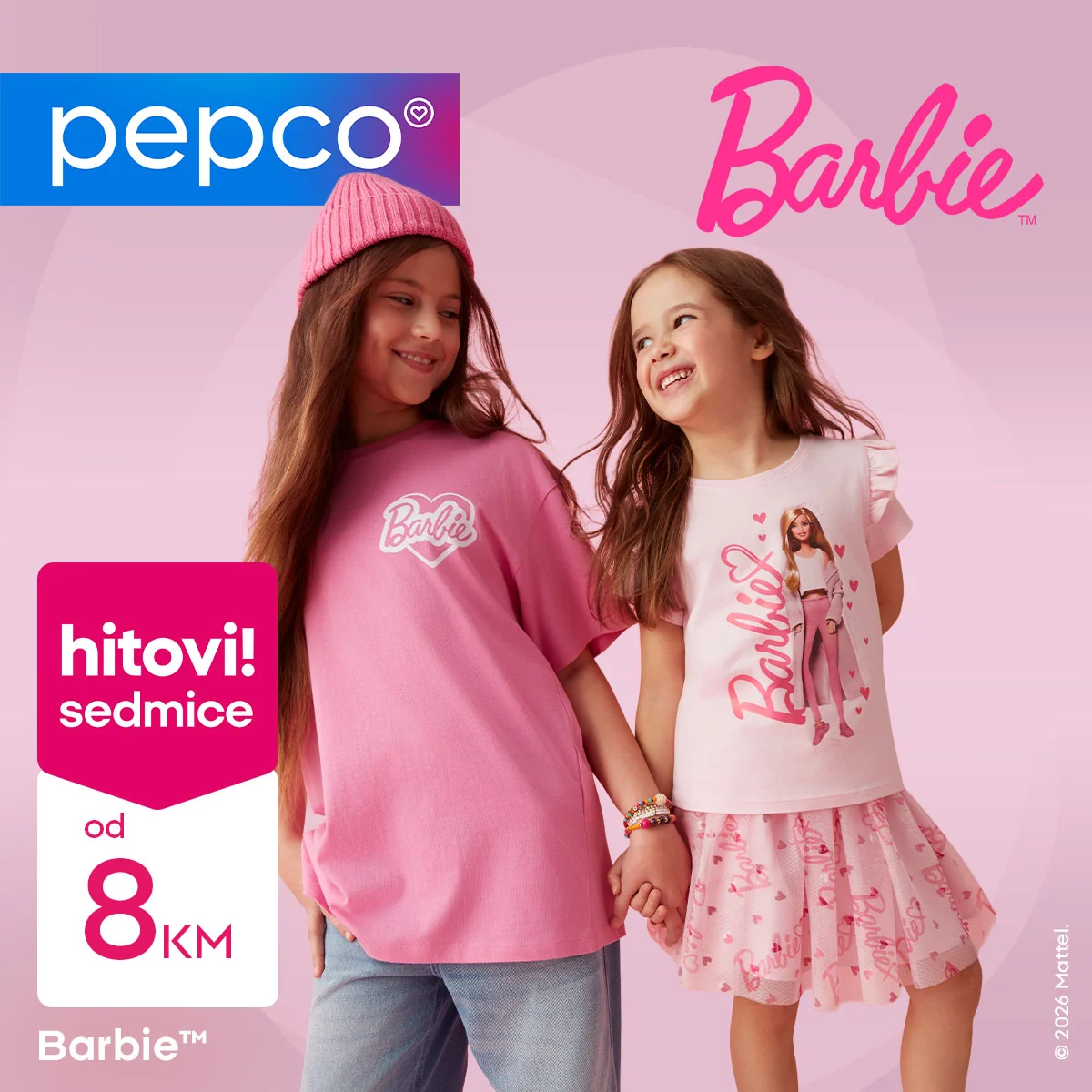 Pepco akcija - Barbie kolekcija za djevojčice 19-25.2.2026.