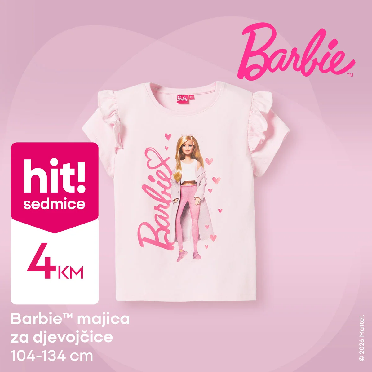 Pepco akcija - Barbie kolekcija za djevojčice 19-25.2.2026.