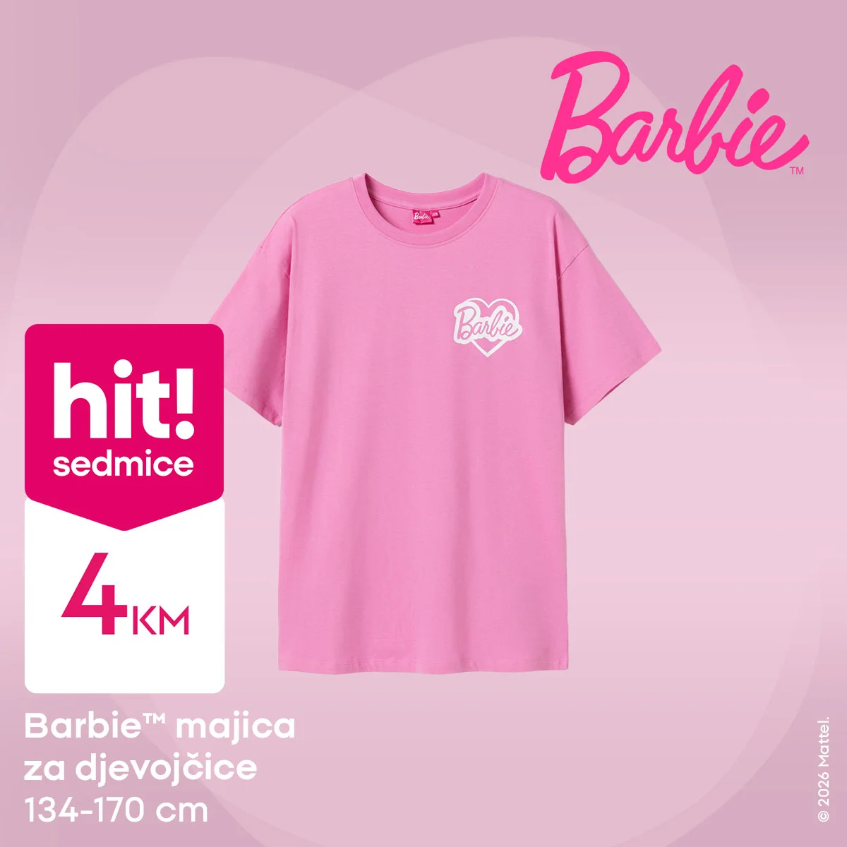 Pepco akcija - Barbie kolekcija za djevojčice 19-25.2.2026.