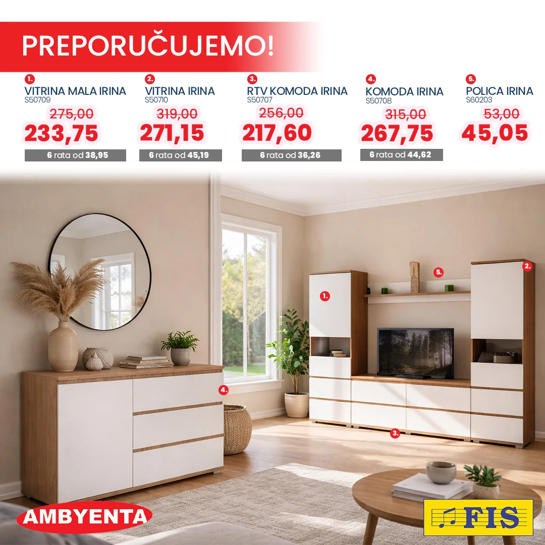 Fis & Ambyenta NAMJEŠTAJ - sniženje do 28.2.2026.