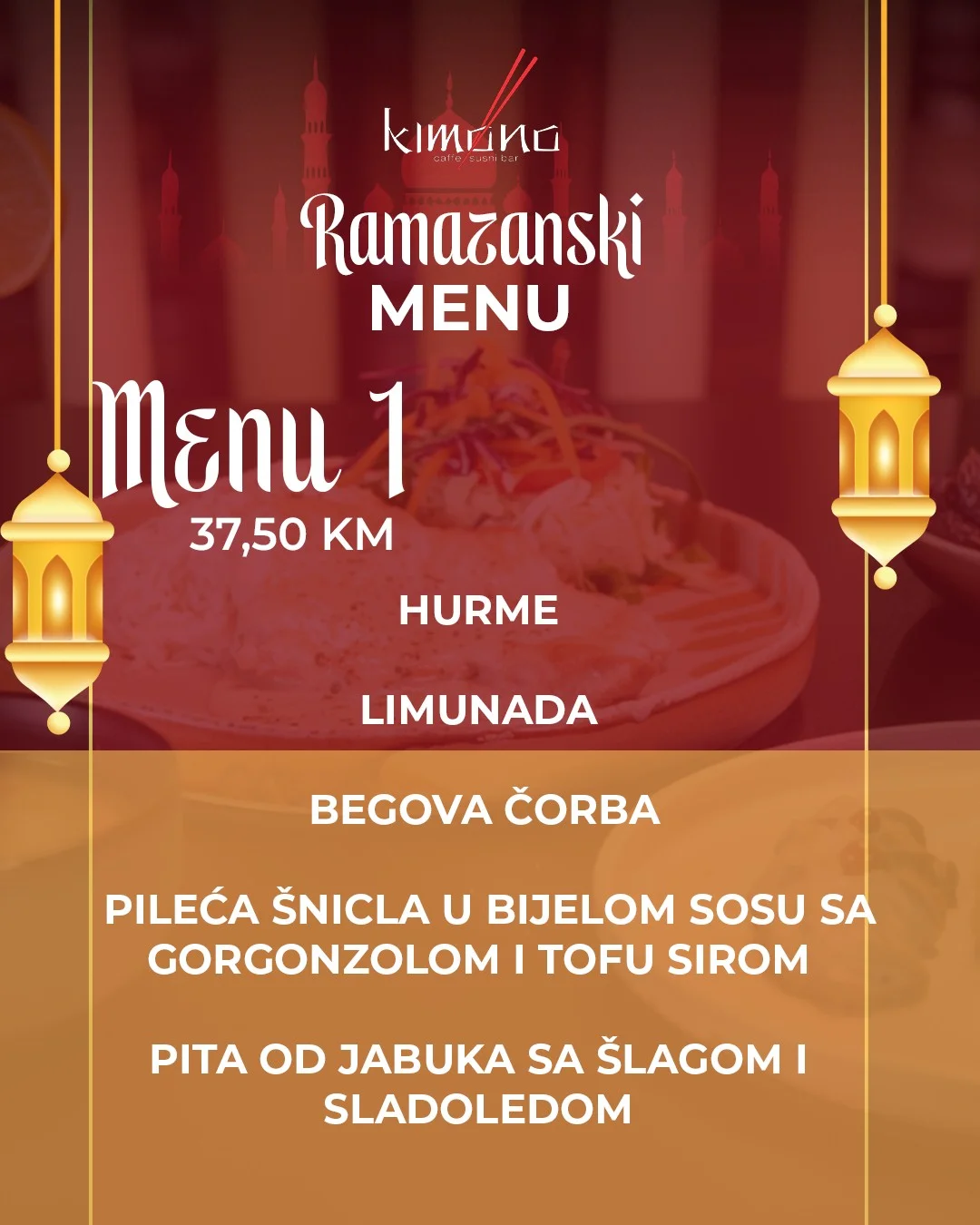 Kimono IFTARSKI MENI📍Sarajevo 2026.