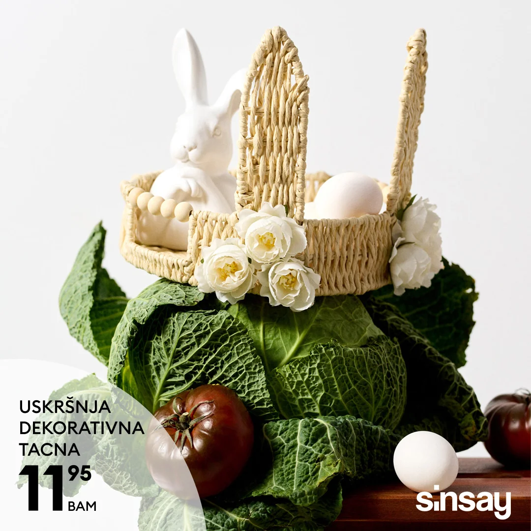 Sinsay akcija - uskršnje dekoracije februar 2026.