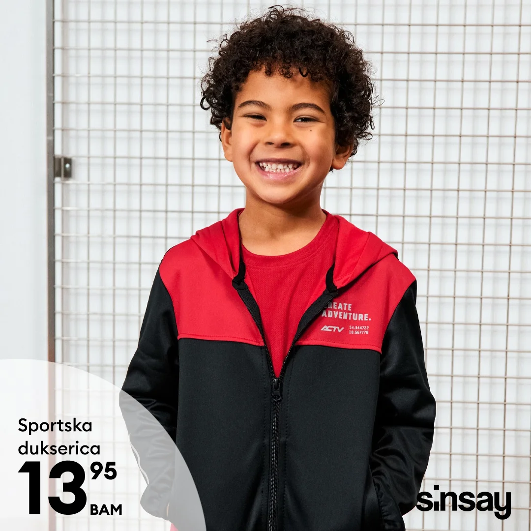Sinsay akcija - SPORTSKA ODJEĆA ZA DJEČAKE februar 2026.