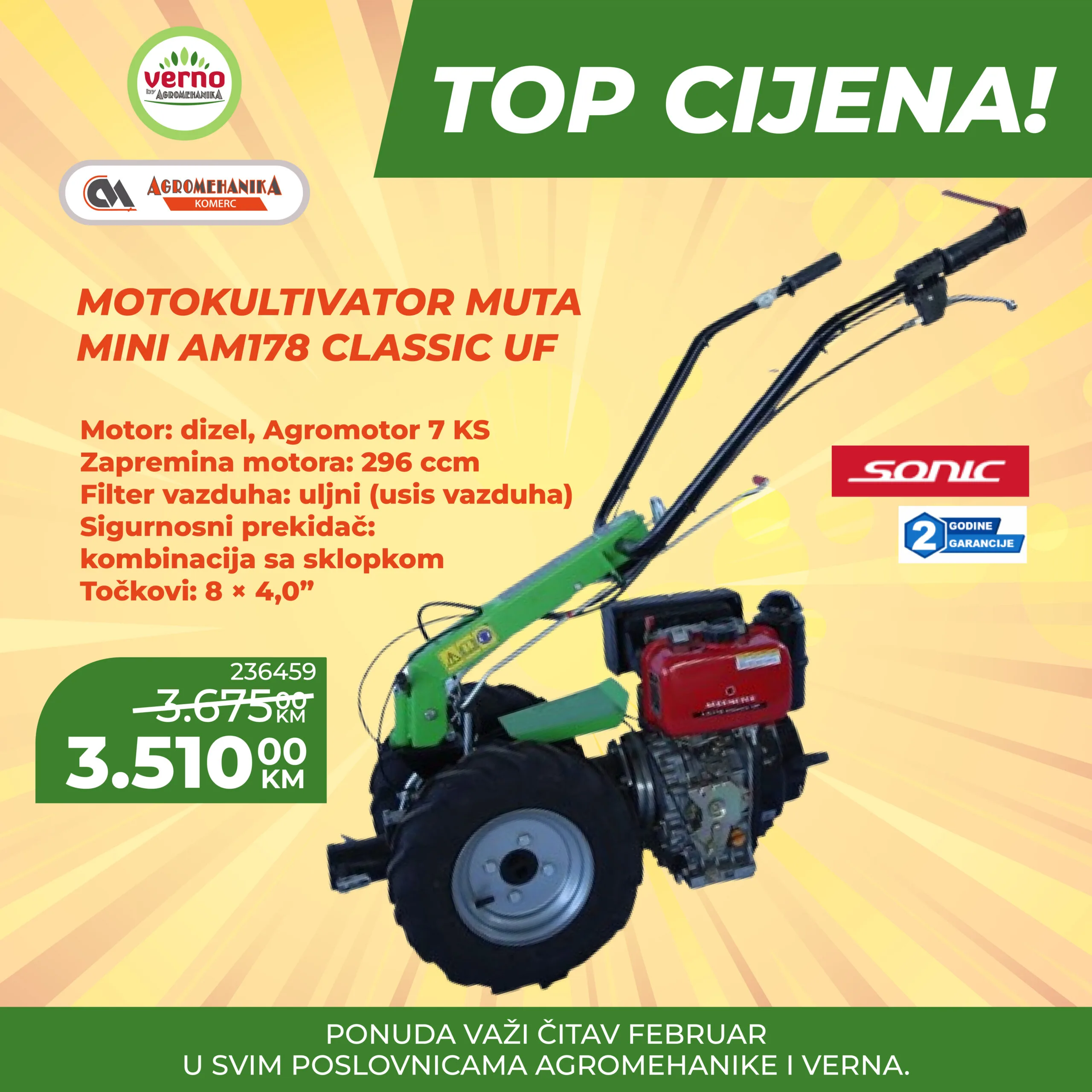 Verno by Agromehanika SUPER AKCIJA – februar 2026.
