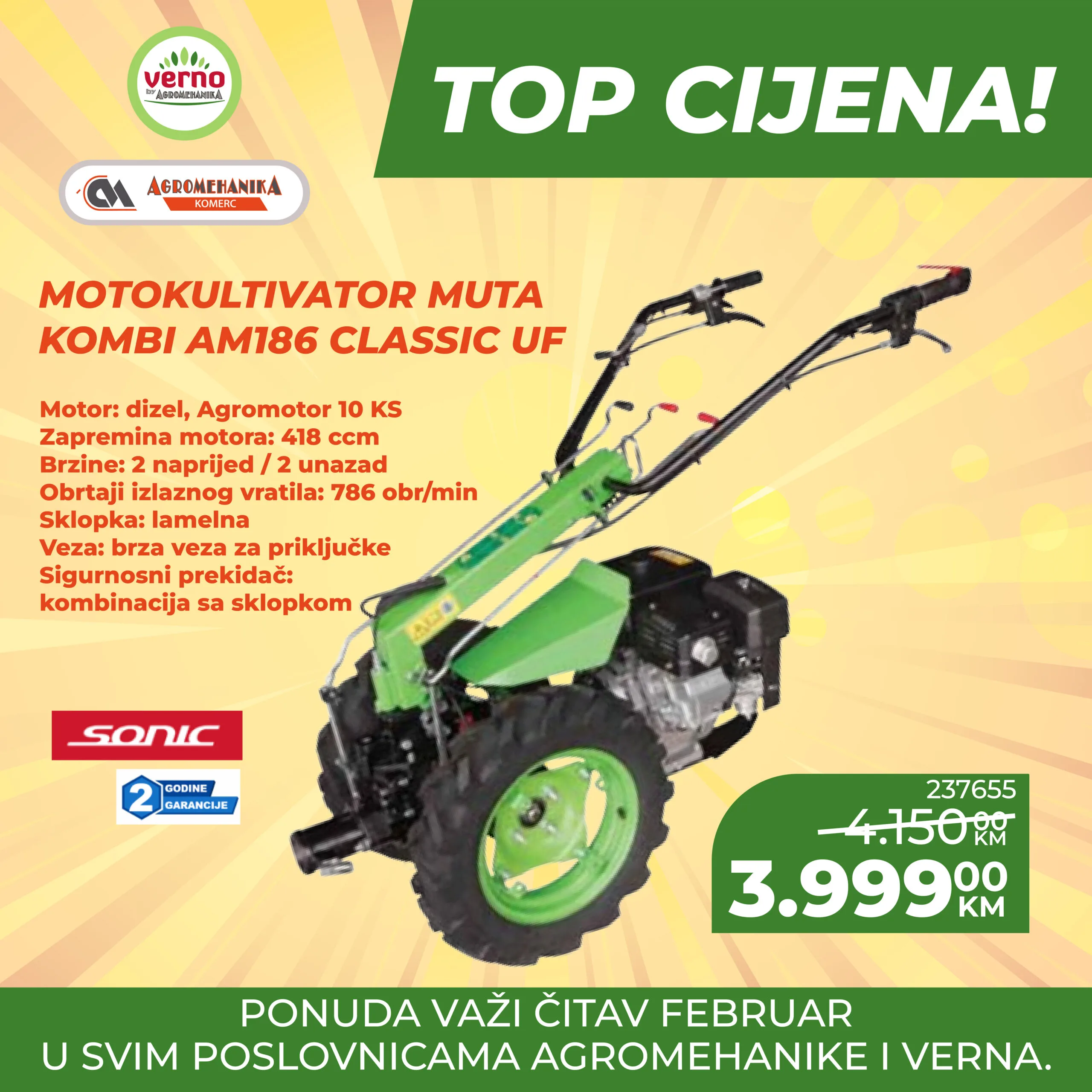 Verno by Agromehanika SUPER AKCIJA – februar 2026.