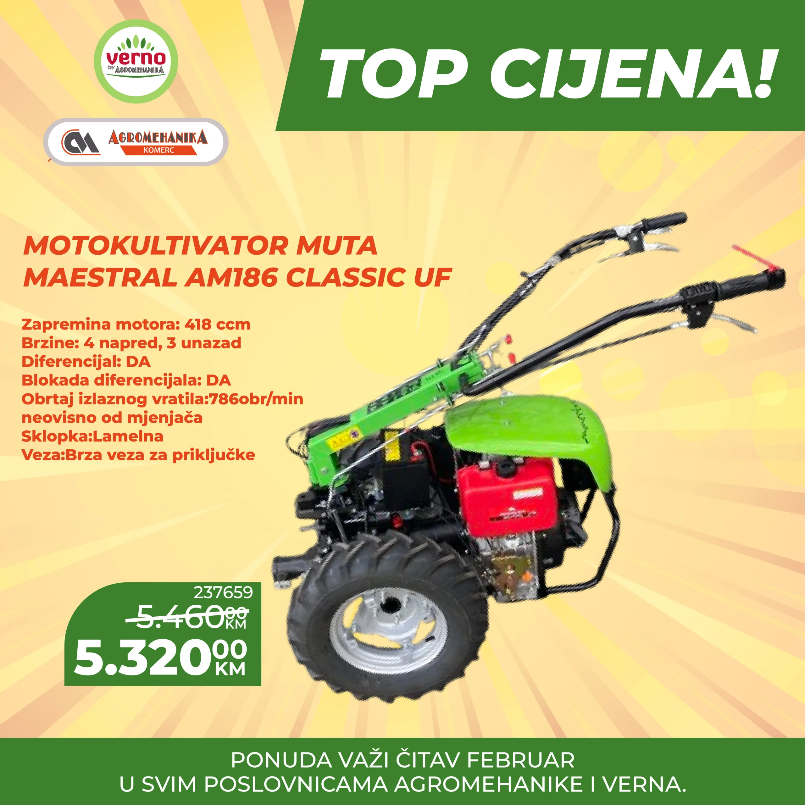 Verno by Agromehanika SUPER AKCIJA – februar 2026.