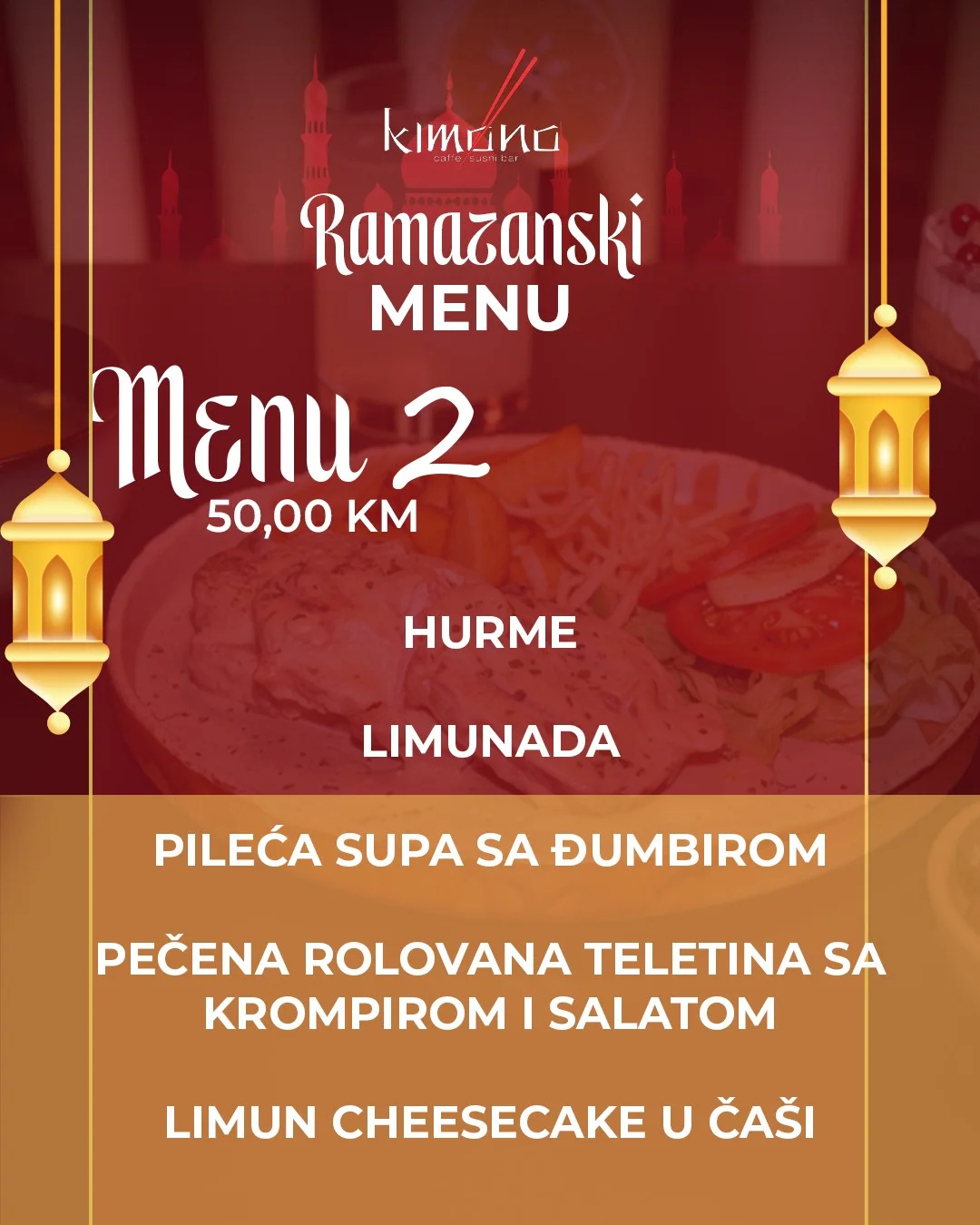 Kimono IFTARSKI MENI📍Sarajevo 2026.