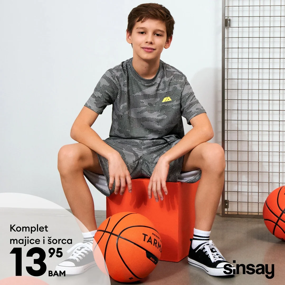 Sinsay akcija - SPORTSKA ODJEĆA ZA DJEČAKE februar 2026.