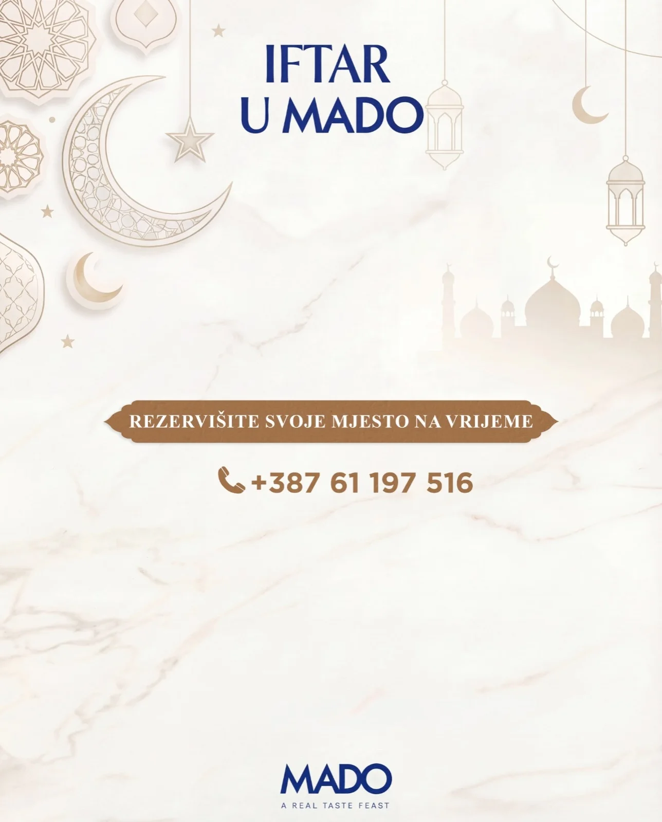 Mado IFTARSKI MENI 📍 Sarajevo 2026.