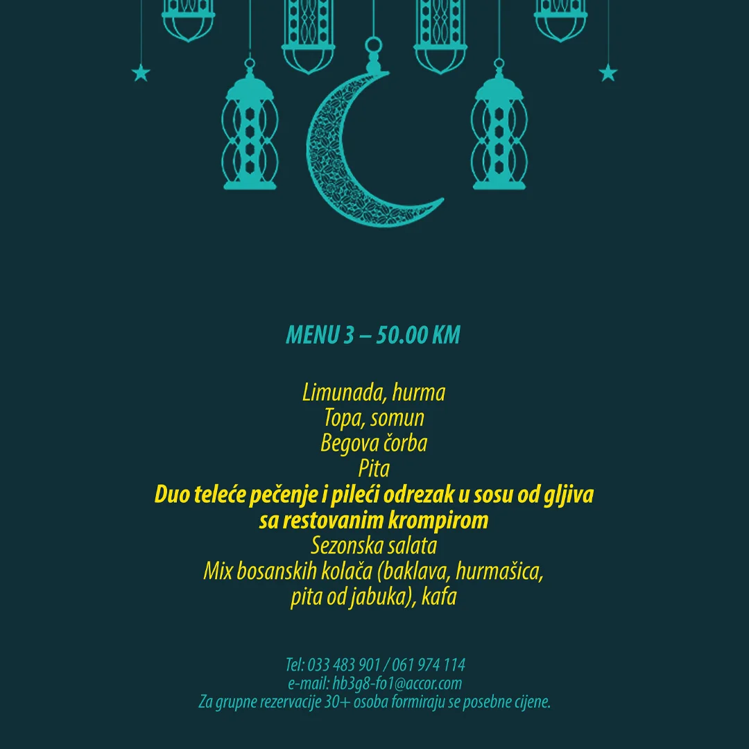 ibis Styles IFTARSKI MENI 📍 Sarajevo 2026.