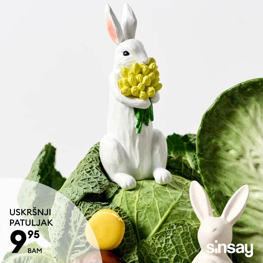 Sinsay akcija - uskršnje dekoracije februar 2026.