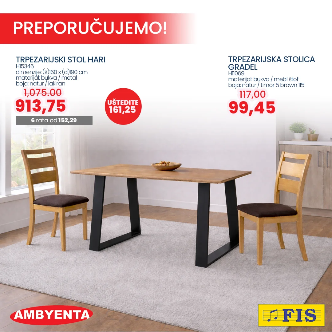 Fis & Ambyenta NAMJEŠTAJ - sniženje do 28.2.2026.