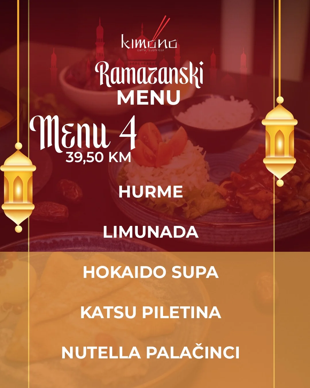 Kimono IFTARSKI MENI📍Sarajevo 2026.