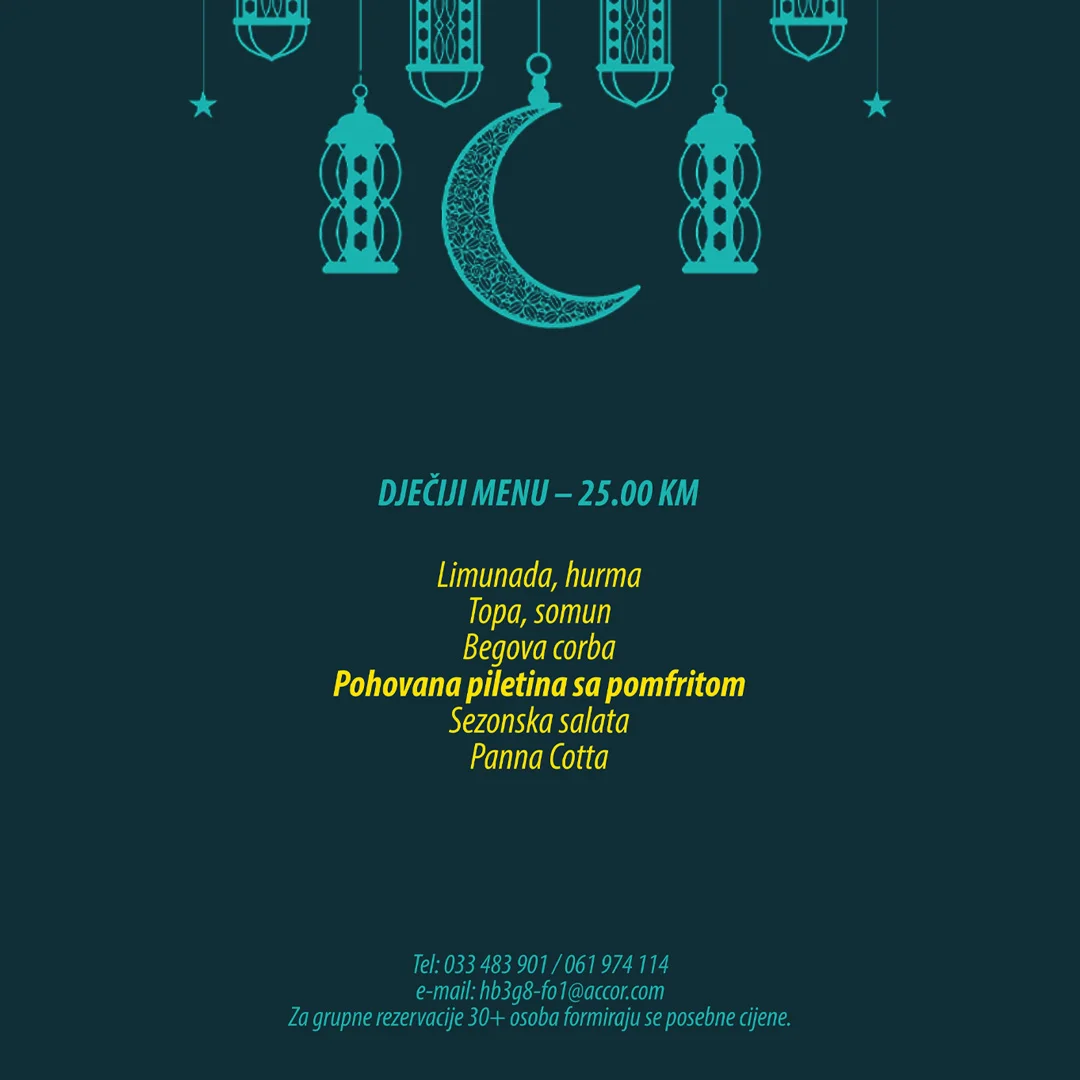 ibis Styles IFTARSKI MENI 📍 Sarajevo 2026.